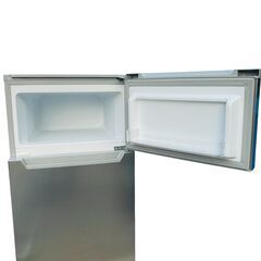 ★動作確認済み★冷凍冷蔵庫　87L　2022年製　ヤマダセレクト　YRZ-C09H1　シルバーの画像