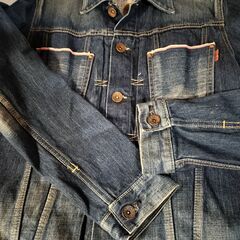 EDWIN　エドウィン　505　ダメ－ジ仕様　Gジャン　デニムジャケット　日本製　sizeMの画像