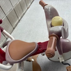 子供用三輪車　手押し付きの画像