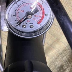 自転車　仏式　空気入れ　サギサカ　フットポンプ　の画像