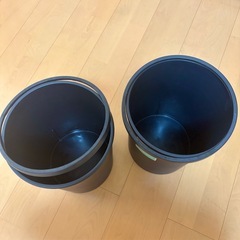 袋止め付き　ゴミ箱2個セットの画像