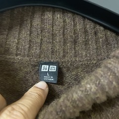 UNIQLOにタートルネックニットワンピースです☺️の画像
