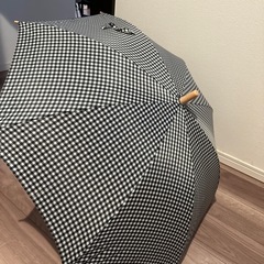 傘　チェック柄の画像