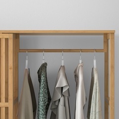 【無料】IKEA ノールドシーサ オープンワードローブ（竹製）の画像