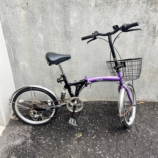 20インチ 自転車 折りたたみ 6段変速 折り畳み シティサイクル