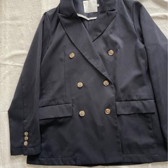 ★美品★AMERICAN HOLIC・WテーラードジャケットMサイズ・ネイビーの画像