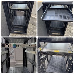 【美品】サンワサプライ製　サーバーラック　100-SV002　W600×D1000×H1256　19インチ　24U　中古　システムラックの画像