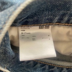 UNIQLO バギージーンズ28 (71cm)の画像