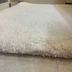 極厚・大判 バスマット　90×120 ホワイト　ふわもっこ　大同の画像