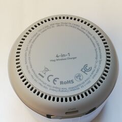 MFi・Qi2・PSE公式認定 4in1 MagSafe対応 15W ワイヤレス充電器 65Wアダプター＆1.5m編み込みケーブル付属 環境光付きドック型ステーションの画像