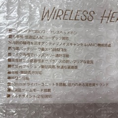 新品未使用ワイヤレスヘッドホンの画像