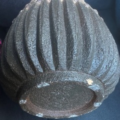 アンティーク調 花瓶 植木鉢 プランター 陶器製 グレー系の画像