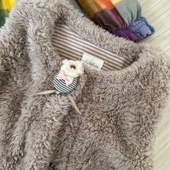 【2点セット】babygap 90カラフルチェック柄ワンピース ハロウィン秋冬コーデの画像