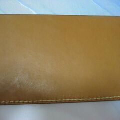 新品　HERZ　革通帳ケース　キャメルの画像