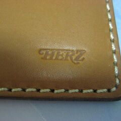 新品　HERZ　革通帳ケース　キャメルの画像