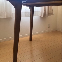 天然木 木製テーブル HANKSの画像