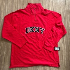 新品 DKNY　薄手裏起毛オーバートレーナーの画像