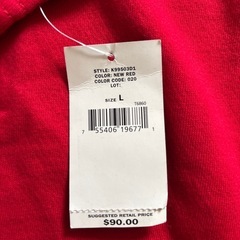 新品 DKNY　薄手裏起毛オーバートレーナーの画像