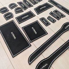  エクストレイル T31 ドアポケット / コンソール用 滑り止めマットセットの画像