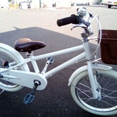18インチ　白　子供用自転車　キレイ♪の画像