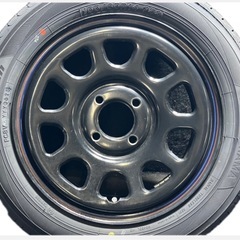 新品タイヤ‼️国産　ヨコハマタイヤ　４本セット ホイール 4H 軽トラック、軽バン、アクスル、キャンバー、ローダウン軽自動車、アゲトラ、上げトラ、リフトアップ、ワゴンR、タントカスタム、アルト、バモス、ムーヴ、スペーシア、ミラ、ミライース、エッセ、エヌボックス、ウェイク、N-BOX、ハイゼット 、モコ、MRワゴン、Nワン、エヌワン、ハスラー、スティングレイ　 AZワゴン、ライフ、ゼストスパーク、カプチーノ、キャリー、ミニキャブ、エブリィ、アクティ、キャスト、フレア pcd100   の画像
