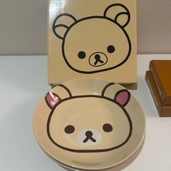 【未使用品】リラックマ 皿・グラス・ボウル・お椀 セット商品の画像