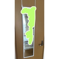【引取り限定】全身鏡 ドア掛けミラーの画像