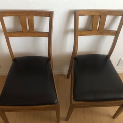 椅子 ダイニングチェア 2脚の画像