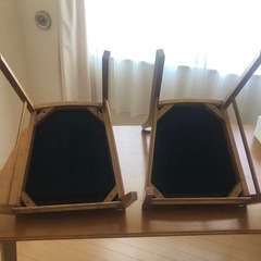 椅子 ダイニングチェア 2脚の画像