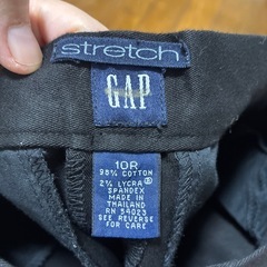 ギャップ　GAP ストレッチパンツ　ブラックの画像