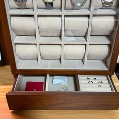 新品同様 SONGMICS 腕時計 ケース 木製 縦置きディスプレイボックスの画像