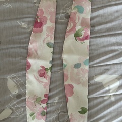 ニトリ花粉キャッチカーテン(キャッチCローサ 100X178X2)、レースカーテン付きの画像