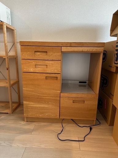 unico ヒュッテ 食器棚 キッチンボード