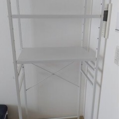 レンジ台ゴミ箱 収納 レンジボード 幅65 奥行41.5 高さ170cm ゴミ箱上ラック！！キッチンラック！キッチンボード！レンジラック！の画像