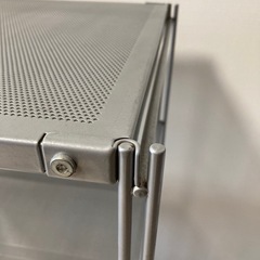 取引中　中古　収納3段金属棚の画像