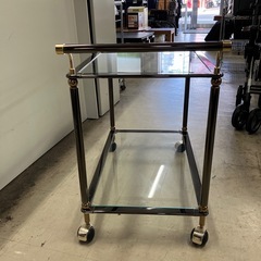 　I　2510-280 ガラステーブルワゴン　中古　施設等でのイベント毎に是非の画像