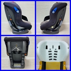 🉐格安　清掃手洗い済み❗️ pigeon サルヴァージュトレス　クロスブラック　チャイルドシート　シートベルト 固定の画像