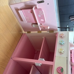 木製　おもちゃ　キッチンセットの画像