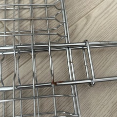 キャンプ、バーベキュー鉄鍋&料理温度計&網の画像