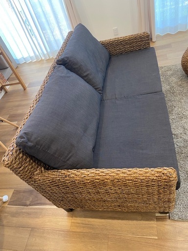 ウォーターヒヤシンス3人掛けソファー