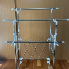 アイリスオーヤマ 室内物干し 折りたたみ 物干しスタンドの画像