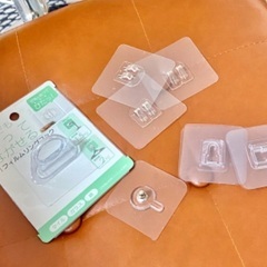小物　透明壁フックドリル不要 接着式　オーガナイザー【置き取りOK】の画像