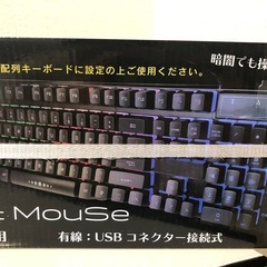 【10/13限り】新品！光るキーボード＆マウス③の画像