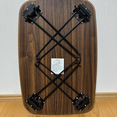 不二貿易 折れ脚ローテーブル トロン HH-6040DBRの画像