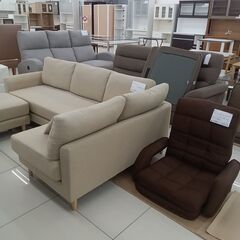 ★リユースのサカイ日立店★HJ7997 NITORI 2人掛けソファ ブラック H86×D82×W135 クリーニング済み の画像