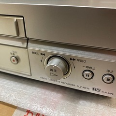 動作品　SONY　ソニー VHSビデオデッキ SLV-NX15　純正リモコン付きの画像