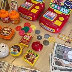 タッチでPi！アンパンマン ミニレジスター　小物セットの画像