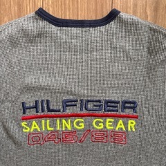 新品TOMMY HIL FIGER ワッフル地長袖TシャツSサイズの画像