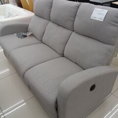 ★リユースのサカイ日立店★HJ7999 関家具 3人掛け電動ソファ ライトグレー 23年製 動作確認／クリーニング済み の画像