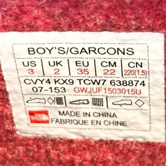 ノースフェイス！ NORTH FACE！22ｃｍ ！ウオータープルーフ！インナー外れます！！ の画像